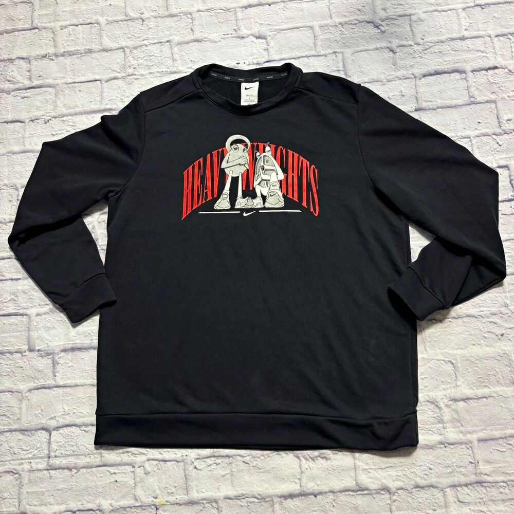 Nike Dri-fit Graphic Long Sleeve Crewneck Shirt Men’s L